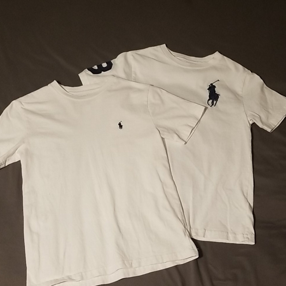 Set of 2 White Ralph Lauren Tshirts